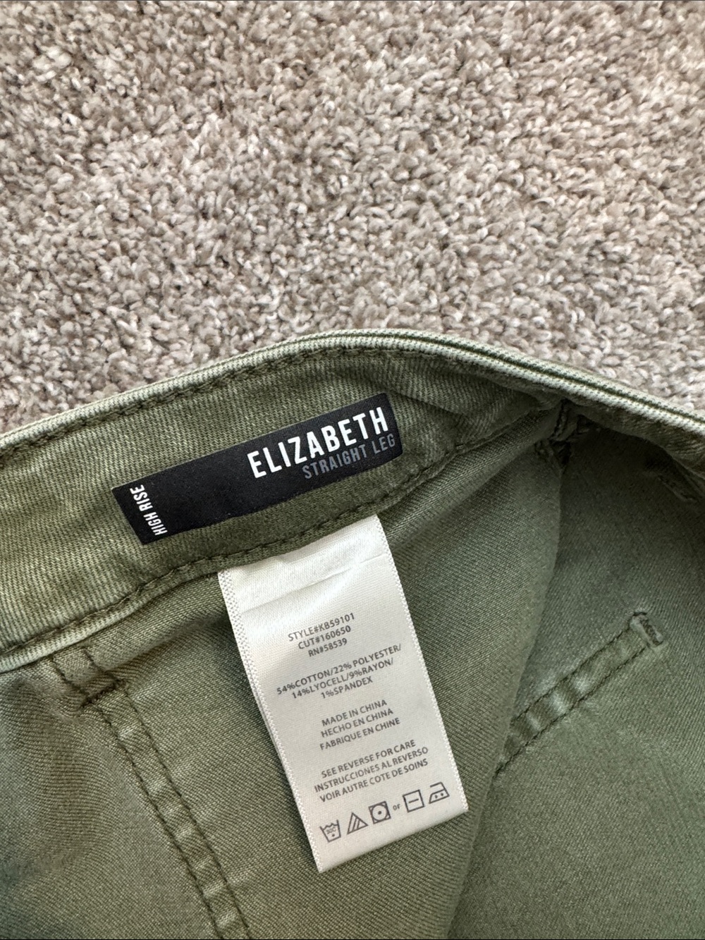 Kut from the Kloth Olive Green Cargo Pants - Picture 3 of 8